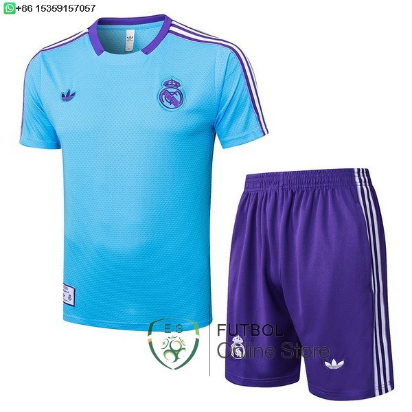 Entrenamiento Conjunto Completo Real Madrid 25/2026 Azul Purpura Entrenamiento Conjunto Completo Real Madrid 25/2026 Azul Purpura
