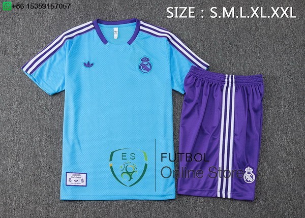 Entrenamiento Conjunto Completo Real Madrid 25/2026 Azul Purpura