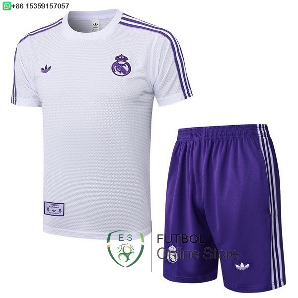 Entrenamiento Conjunto Completo Real Madrid 25/2026 Blanco Purpura Entrenamiento Conjunto Completo Real Madrid 25/2026 Blanco Purpura