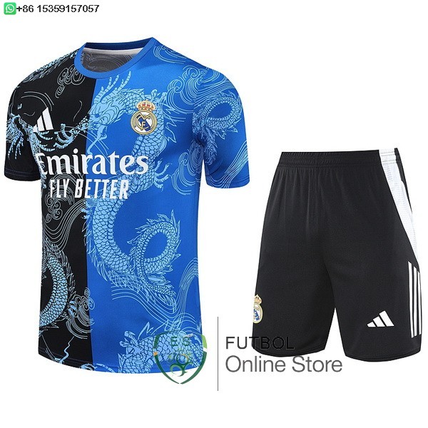 Entrenamiento Conjunto Completo Real Madrid 25/2026 Negro Azul