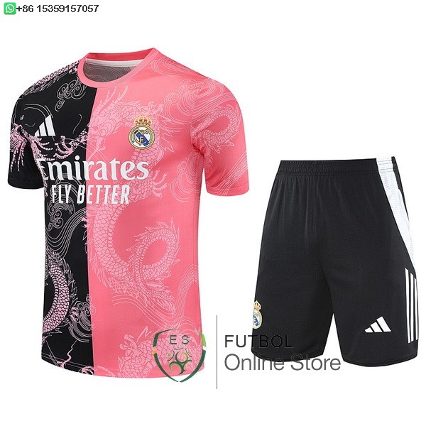 Entrenamiento Conjunto Completo Real Madrid 25/2026 Negro Rosa Entrenamiento Conjunto Completo Real Madrid 25/2026 Negro Rosa