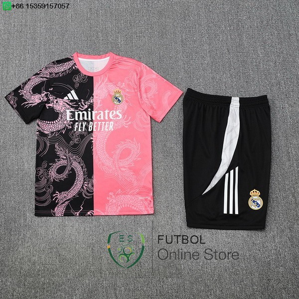 Entrenamiento Conjunto Completo Real Madrid 25/2026 Negro Rosa