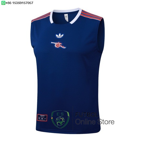 Entrenamiento Sin Mangas Arsenal 25/2026 Azul Marino Rojo