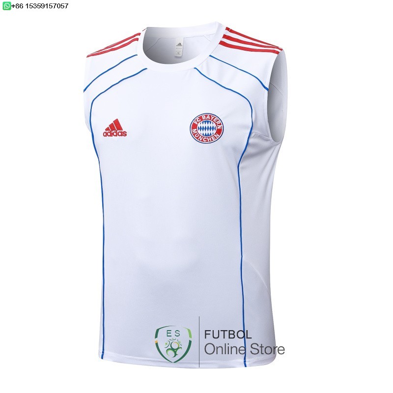 Entrenamiento Sin Mangas Bayern Munich 25/2026 Blanco Azul