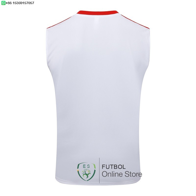 Entrenamiento Sin Mangas Bayern Munich 25/2026 Blanco Rojo