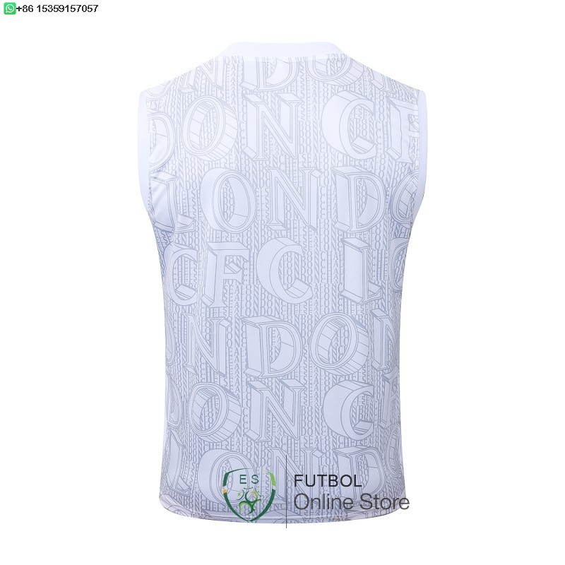 Entrenamiento Sin Mangas Chelsea 25/2026 Blanco Azul