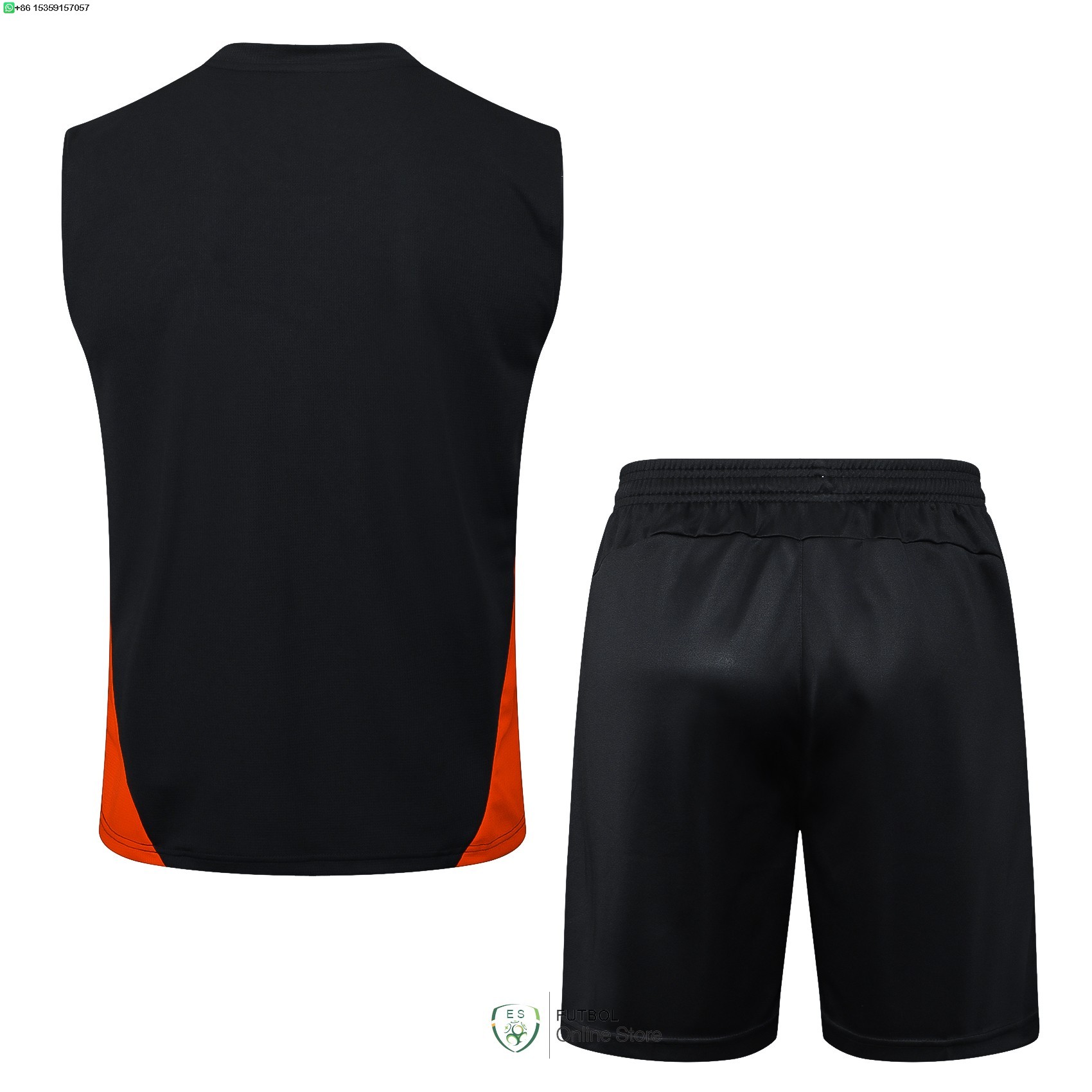 Entrenamiento Sin Mangas Conjunto Completo AC Milan 24/2025 Negro Rojo