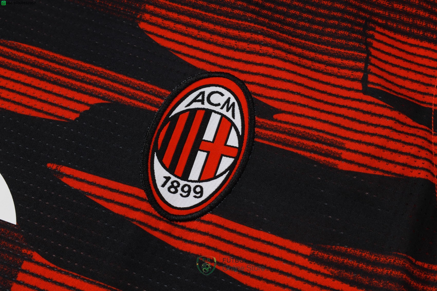 Entrenamiento Sin Mangas Conjunto Completo AC Milan 24/2025 Rojo Negro