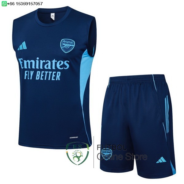 Entrenamiento Sin Mangas Conjunto Completo Arsenal 25/2026 Azul Marino
