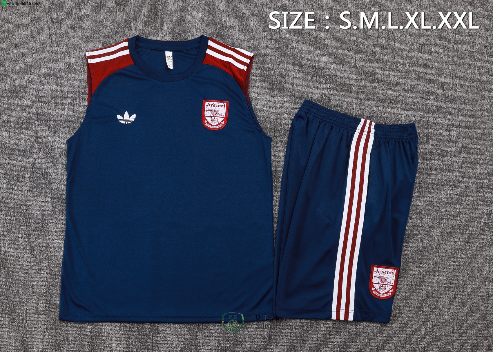 Entrenamiento Sin Mangas Conjunto Completo Arsenal 25/2026 Azul Marino