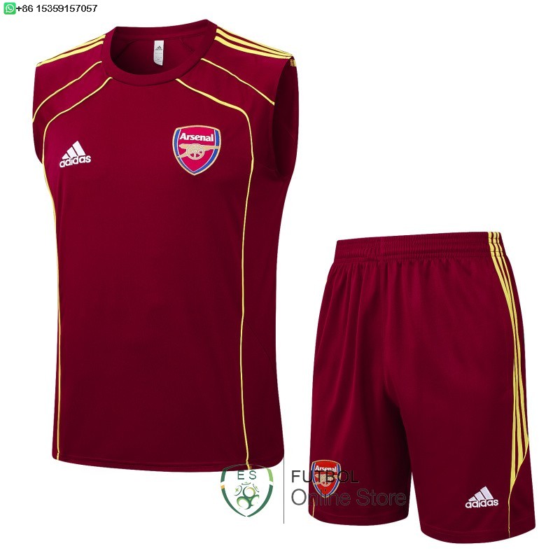 Entrenamiento Sin Mangas Conjunto Completo Arsenal 25/2026 Borgona
