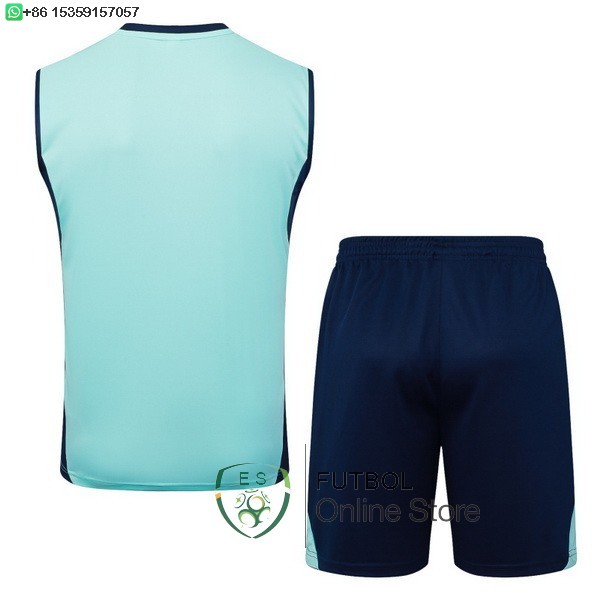 Entrenamiento Sin Mangas Conjunto Completo Arsenal 25/2026 Verde Claro Azul