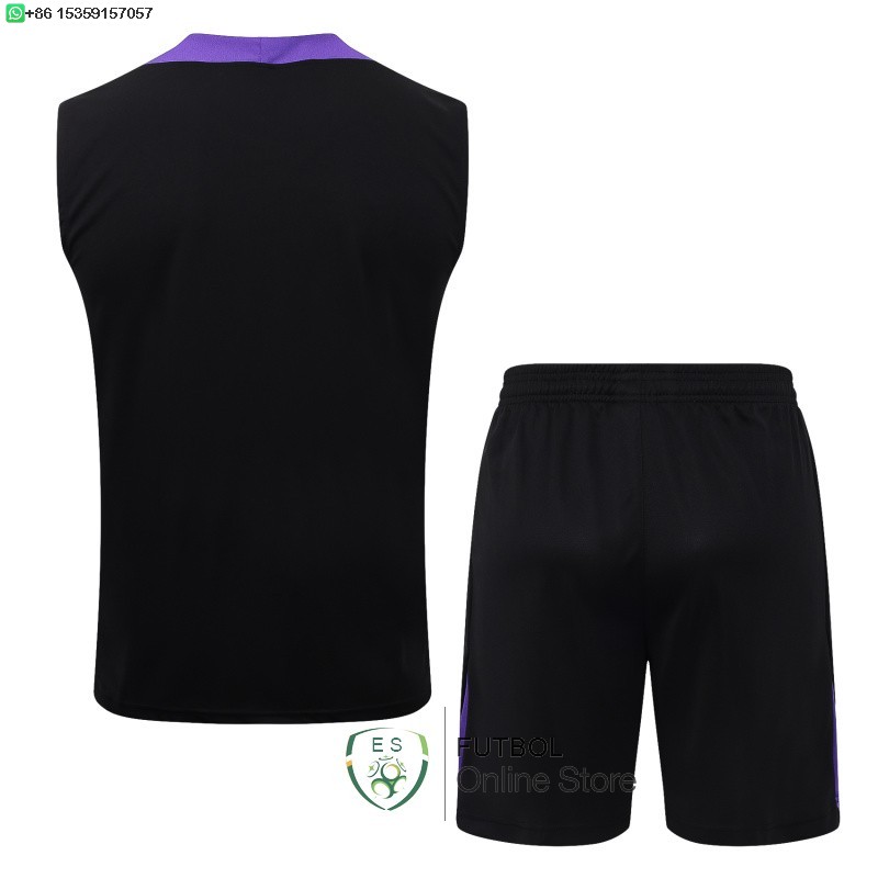 Entrenamiento Sin Mangas Conjunto Completo Barcelona 25/2026 Negro Purpura