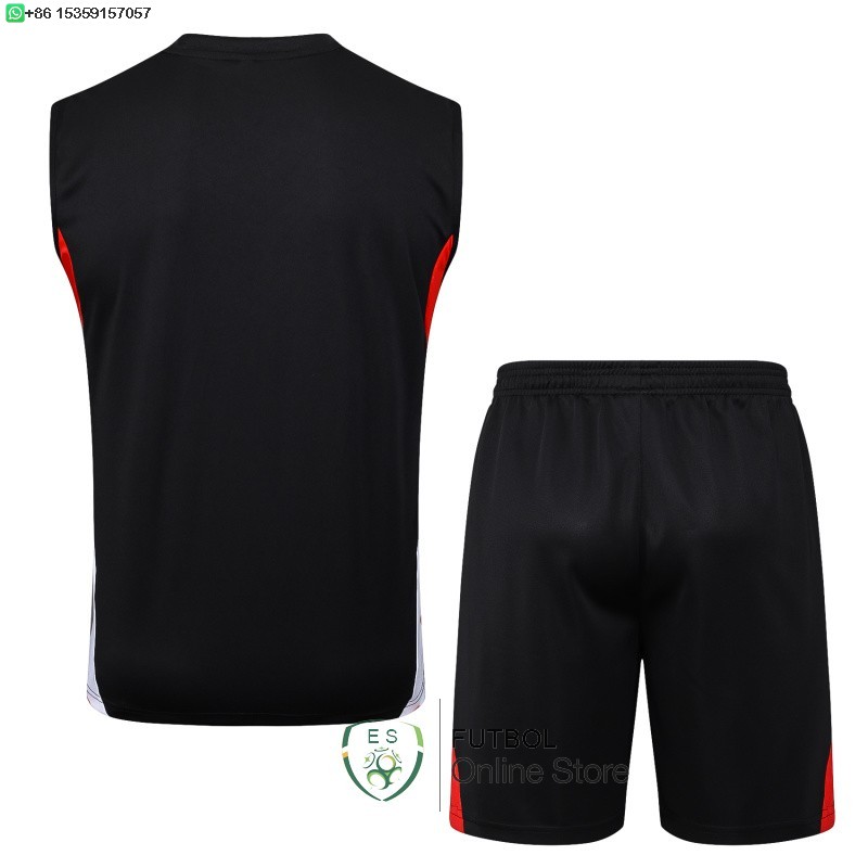 Entrenamiento Sin Mangas Conjunto Completo Bayern Munich 25/2026 Negro Rojo