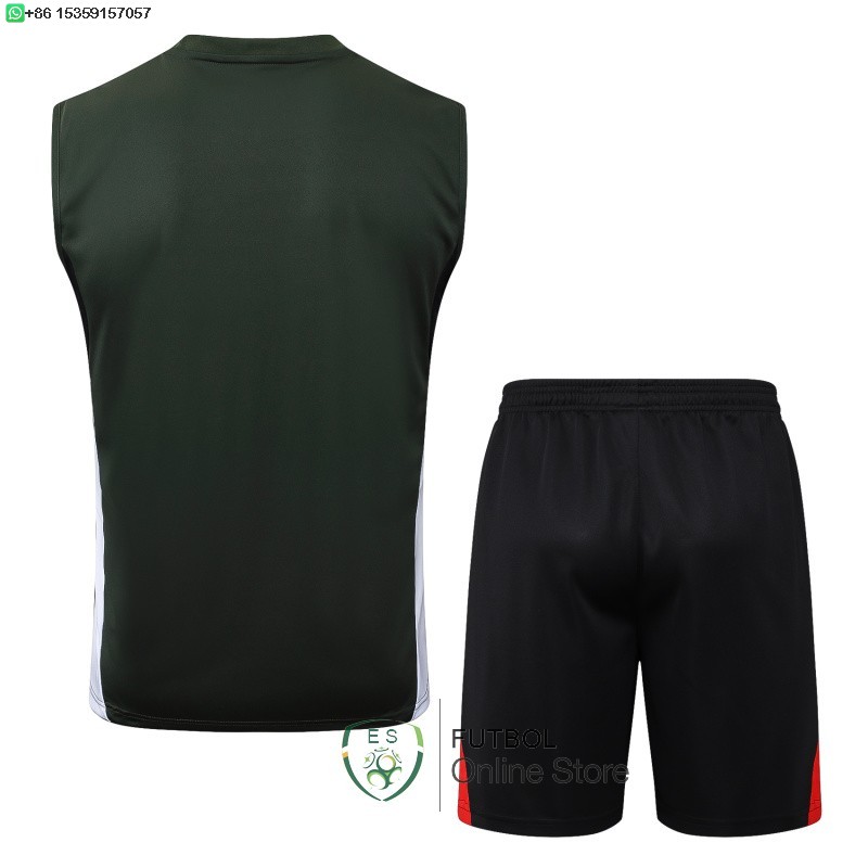 Entrenamiento Sin Mangas Conjunto Completo Bayern Munich 25/2026 Verde Marino