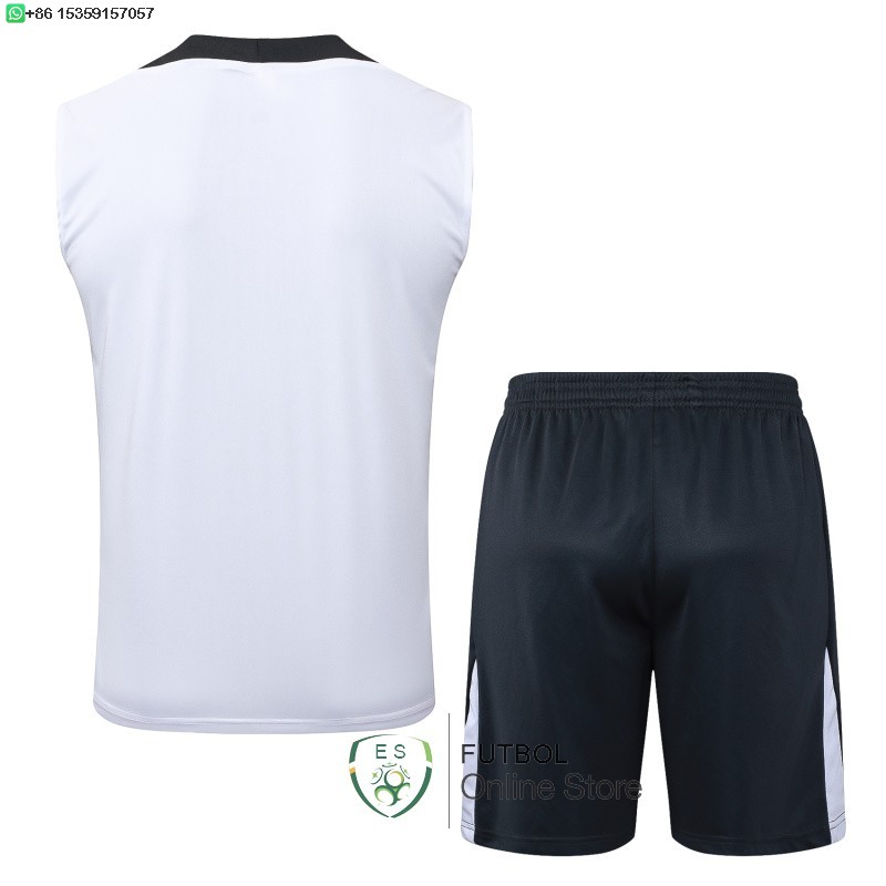 Entrenamiento Sin Mangas Conjunto Completo Chelsea 25/2026 Blanco Negro