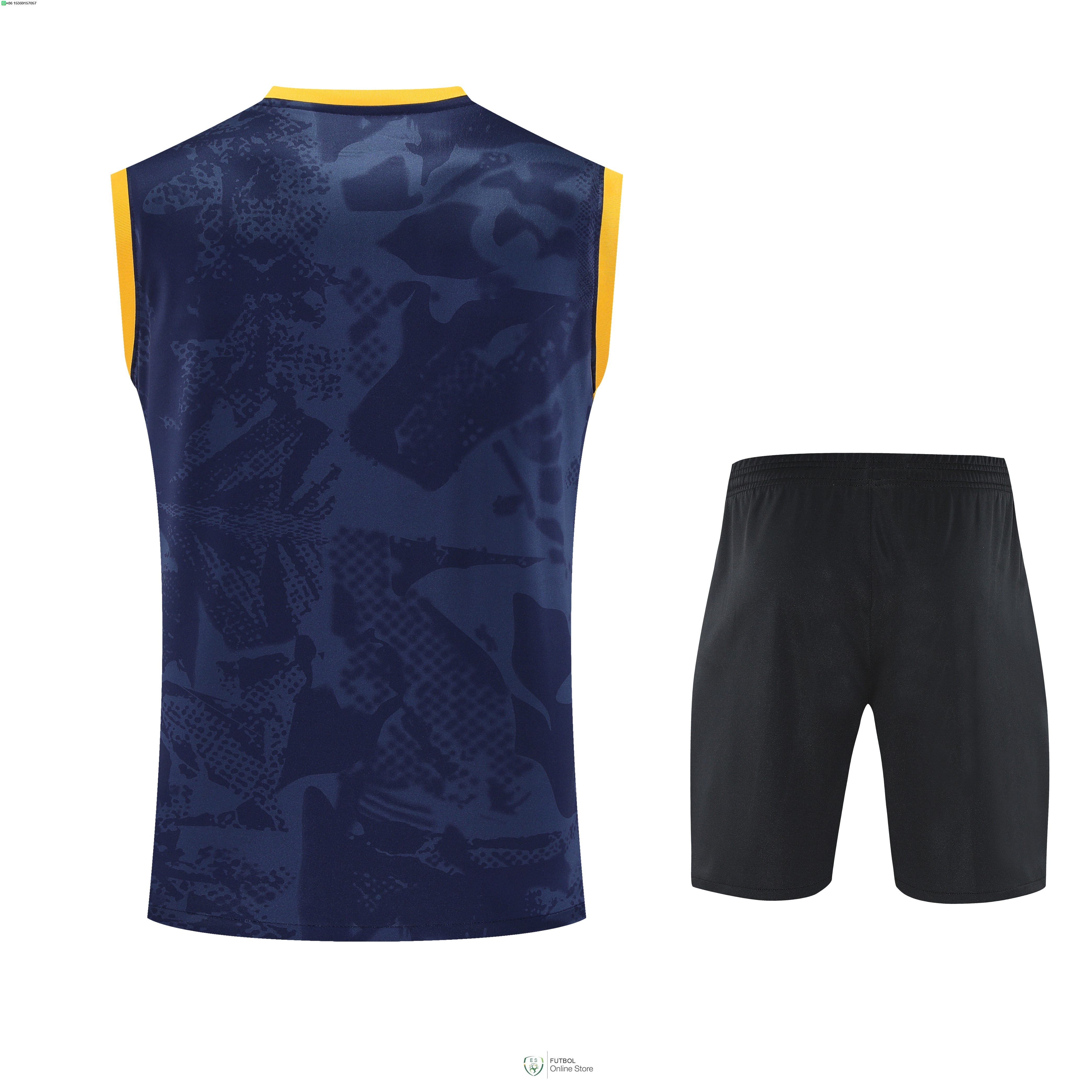 Entrenamiento Sin Mangas Conjunto Completo Inter Milan 25/2026 Azul Amarillo