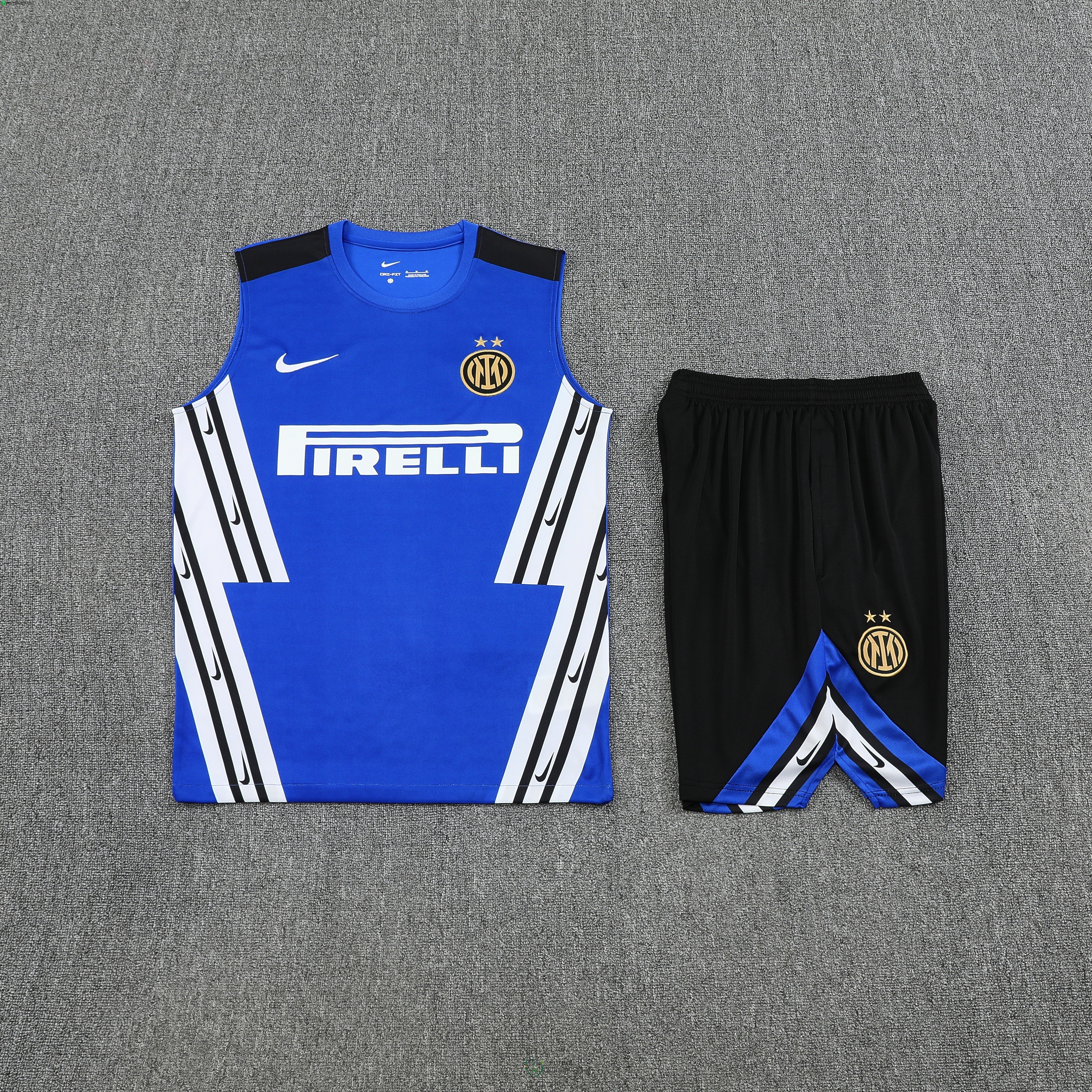 Entrenamiento Sin Mangas Conjunto Completo Inter Milan 25/2026 Azul Negro