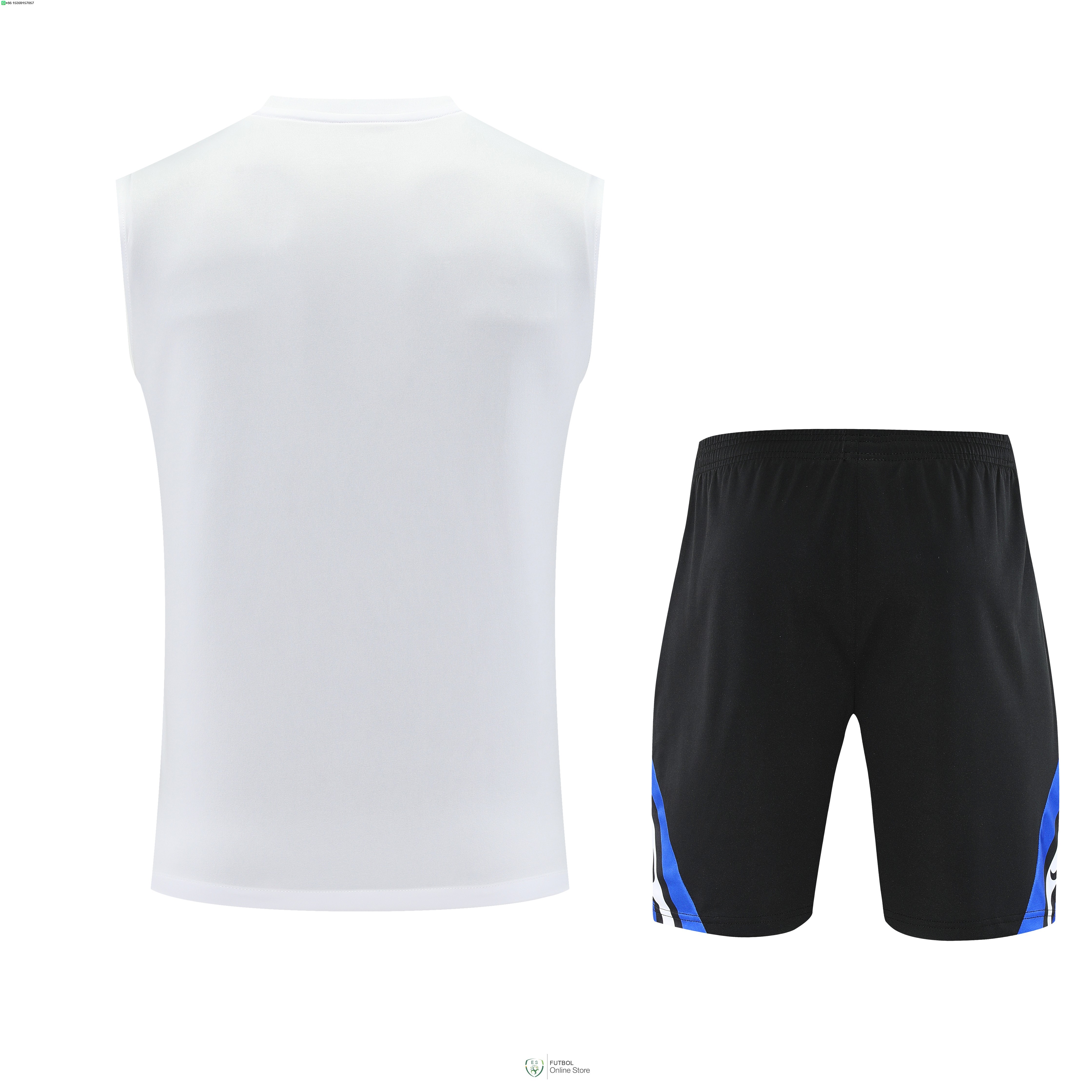Entrenamiento Sin Mangas Conjunto Completo Inter Milan 25/2026 Blanco Azul