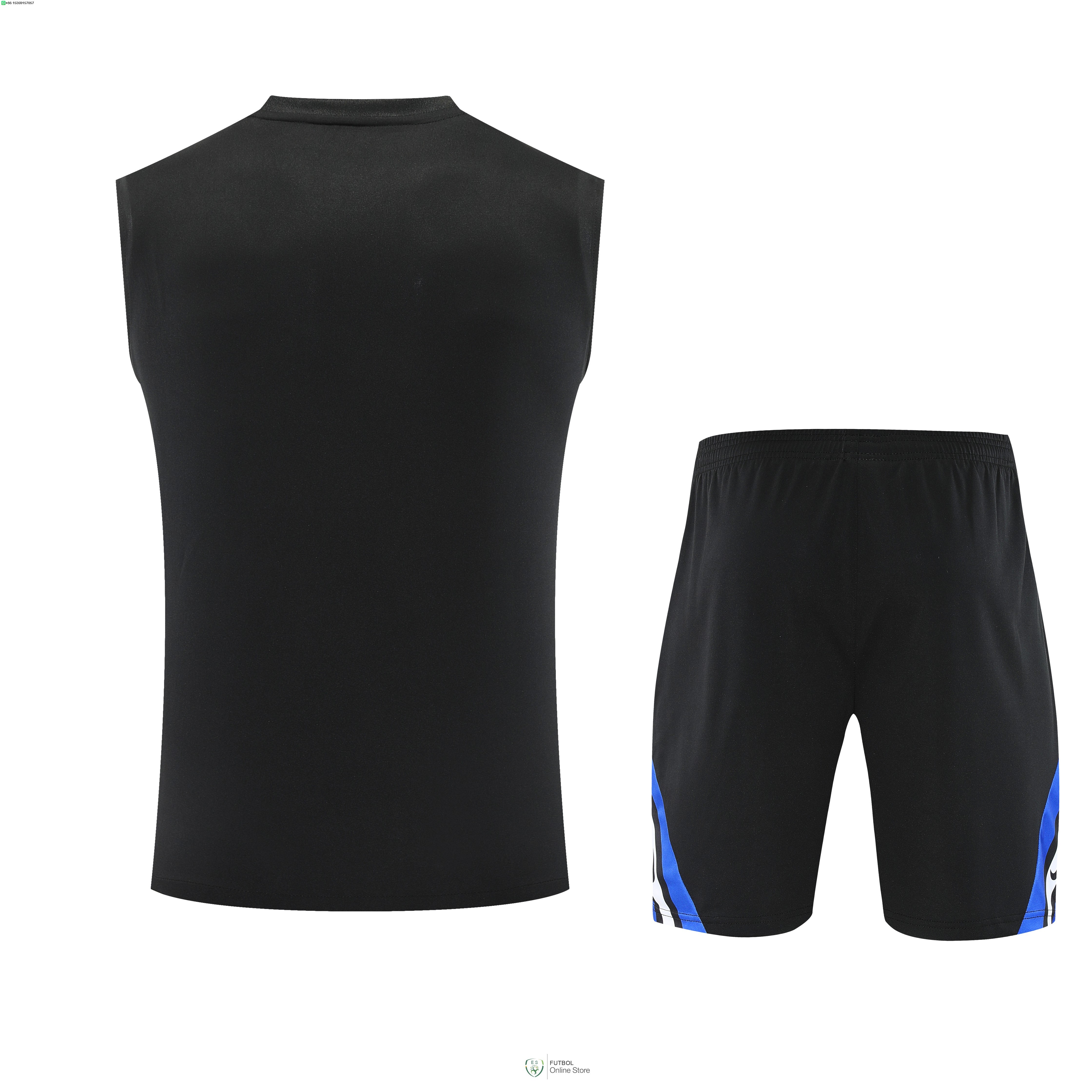 Entrenamiento Sin Mangas Conjunto Completo Inter Milan 25/2026 Negro Azul