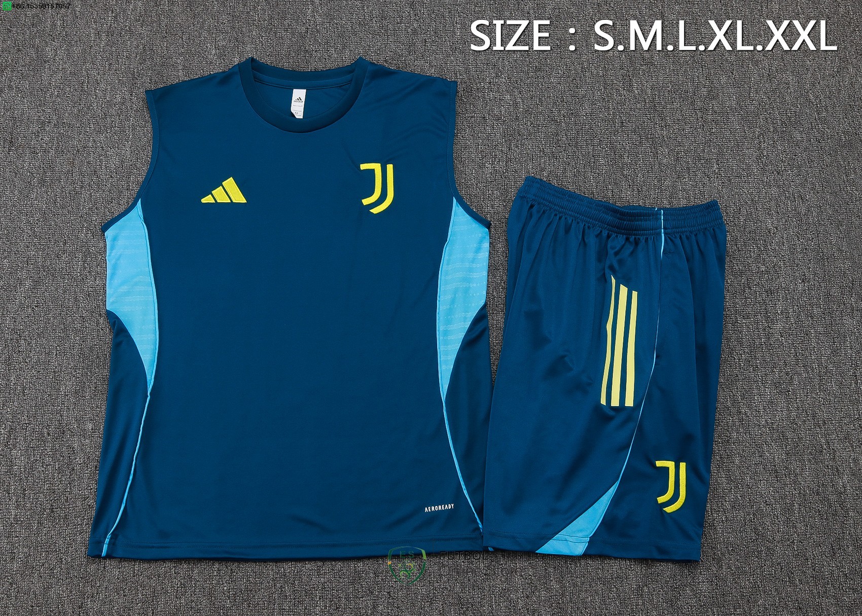 Entrenamiento Sin Mangas Conjunto Completo Juventus 25/2026 Azul