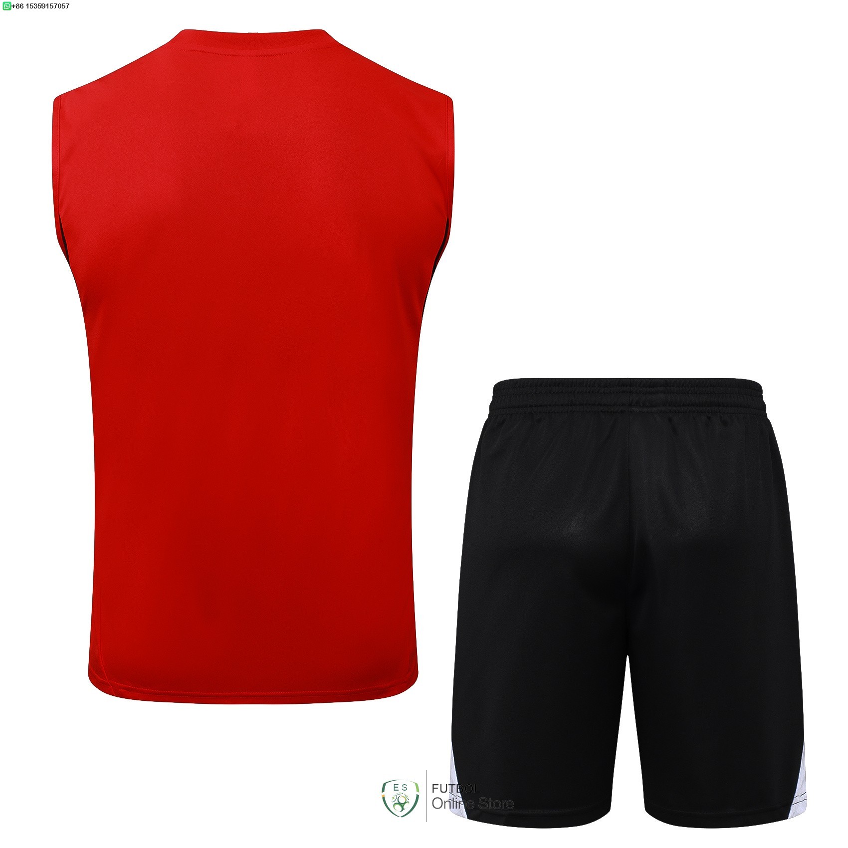 Entrenamiento Sin Mangas Conjunto Completo Liverpool 25/2026 Rojo Negro