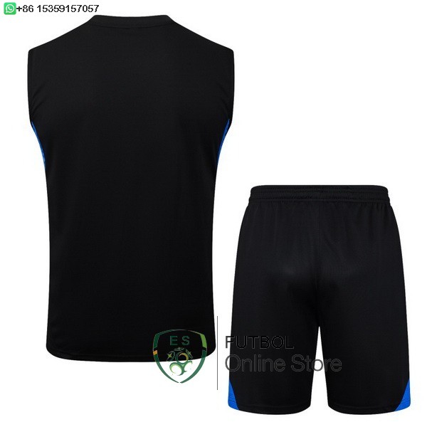 Entrenamiento Sin Mangas Conjunto Completo Manchester United 25/2026 Negro Amarillo