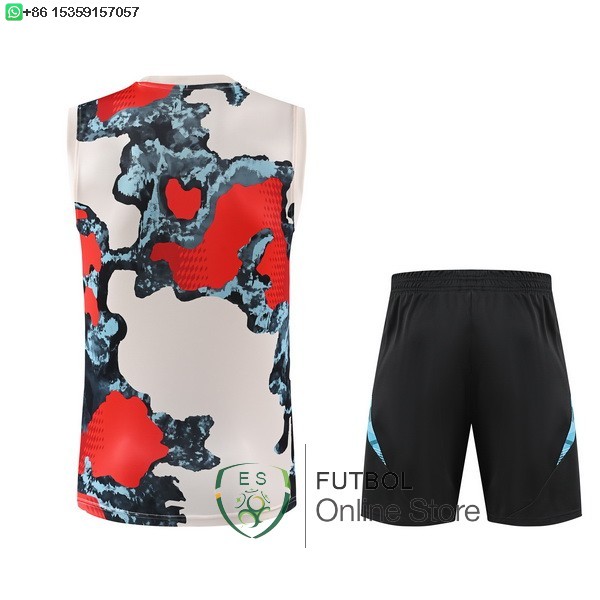 Entrenamiento Sin Mangas Conjunto Completo Ninos Bayern Munich 25/2026 Amarillo Rojo Negro