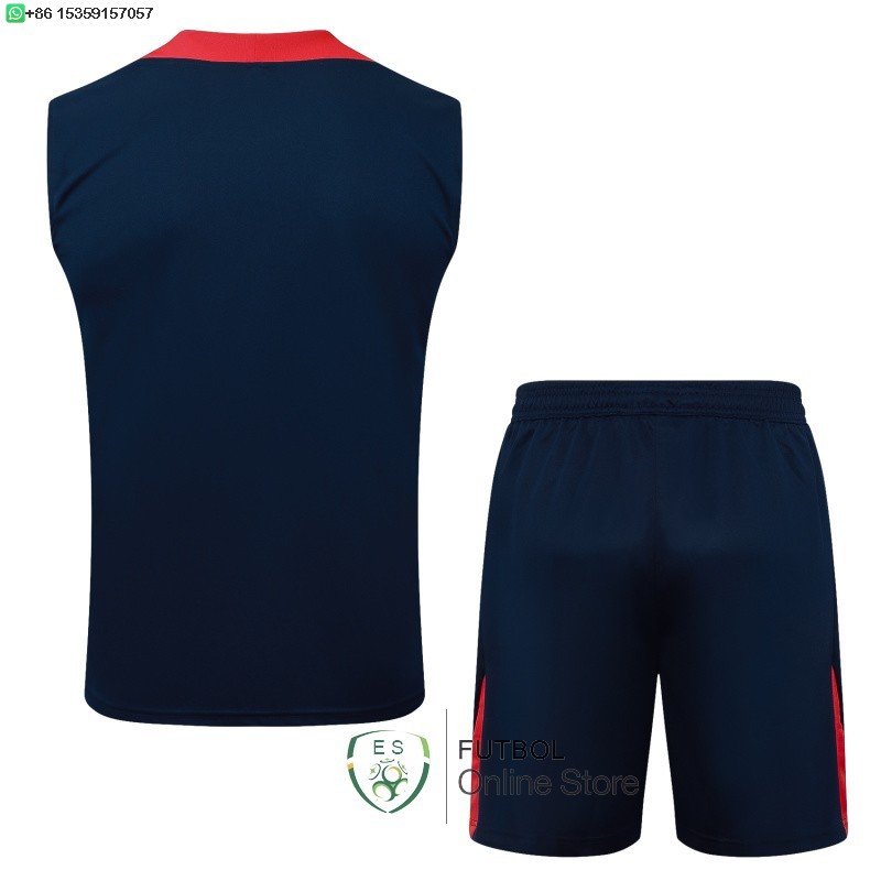 Entrenamiento Sin Mangas Conjunto Completo Paris Saint Germain 25/2026 Azul Marino Rojo