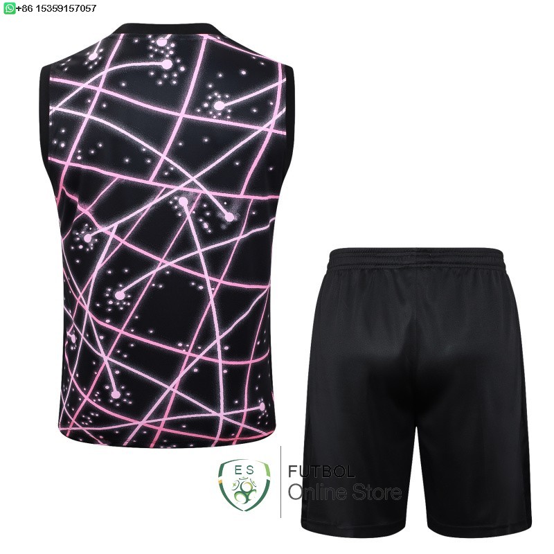Entrenamiento Sin Mangas Conjunto Completo Paris Saint Germain 25/2026 Negro Rosa