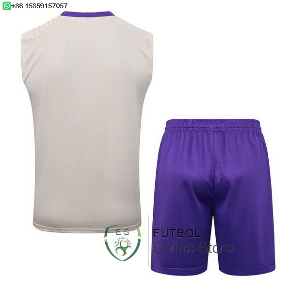 Entrenamiento Sin Mangas Conjunto Completo Real Madrid 25/2026 Amarillo Purpura