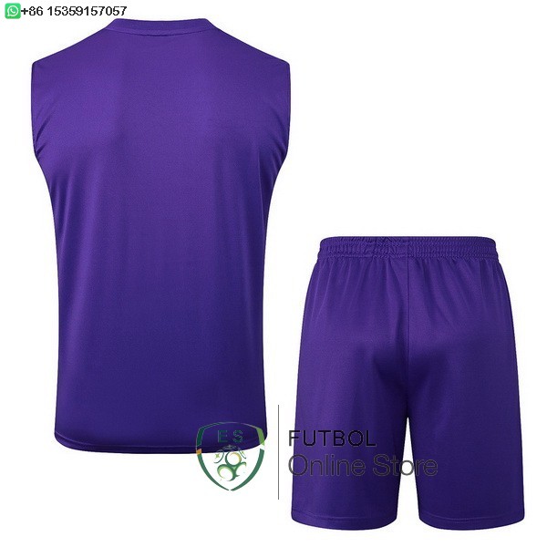 Entrenamiento Sin Mangas Conjunto Completo Real Madrid 25/2026 Purpura