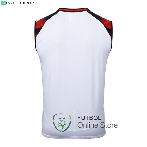 Entrenamiento Sin Mangas Flamengo 25/2026 Blanco Rojo