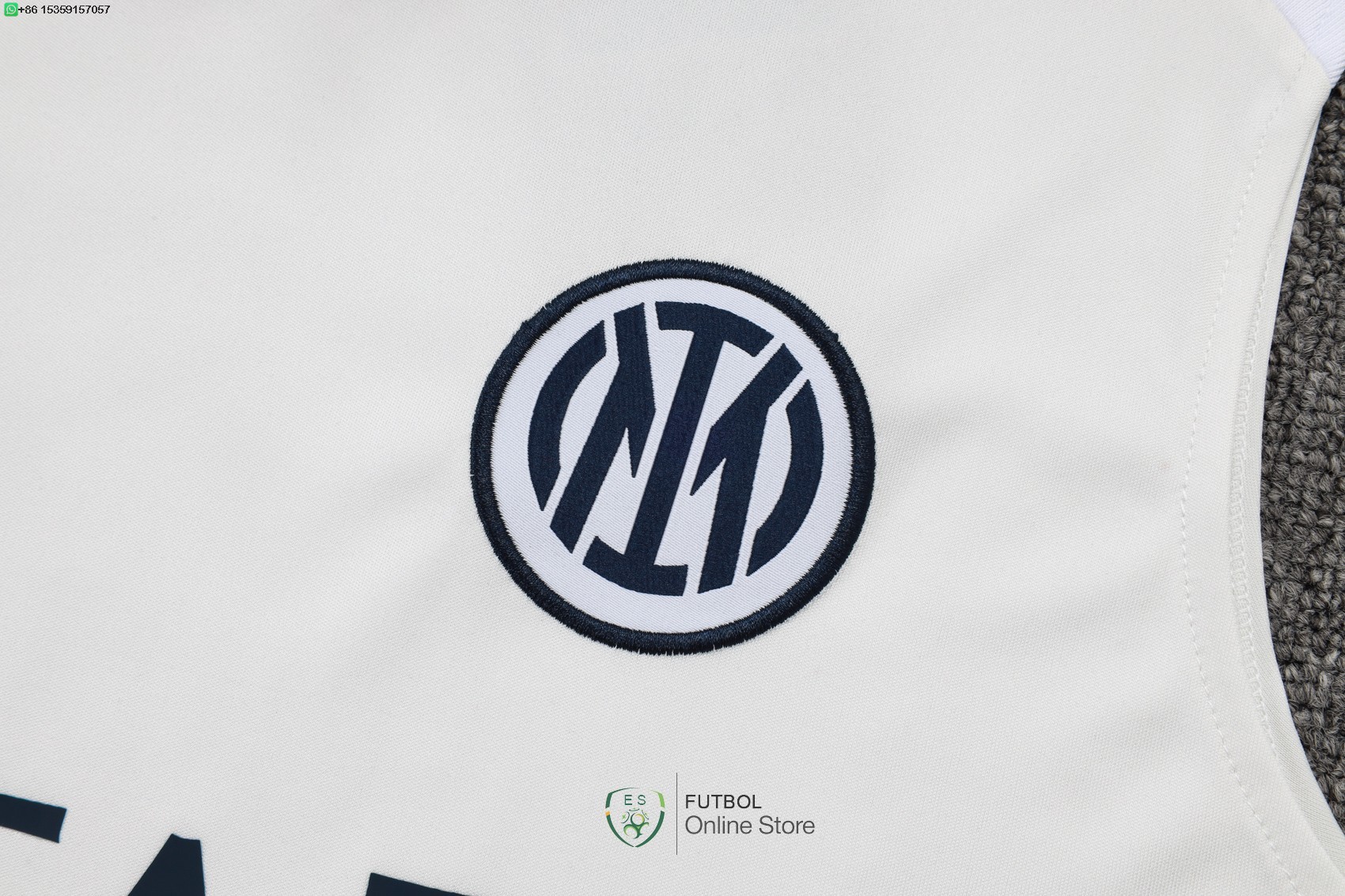 Entrenamiento Sin Mangas Inter Milan 25/2026 Blanco Amarillo