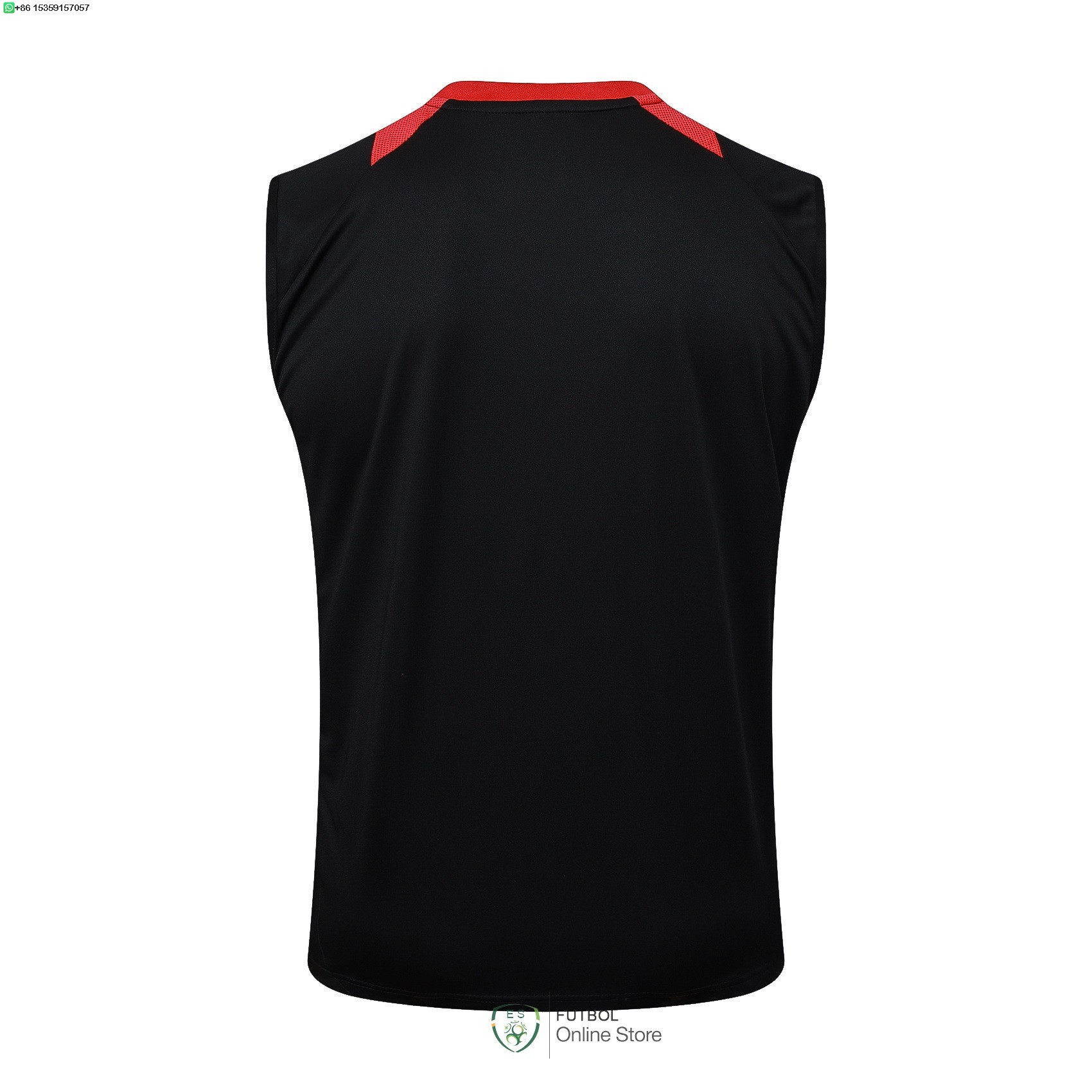 Entrenamiento Sin Mangas Internacional 25/2026 Negro Rojo