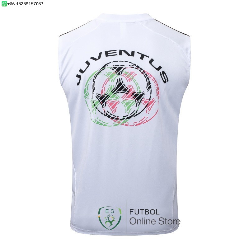 Entrenamiento Sin Mangas Juventus 25/2026 Blanco I Rosa