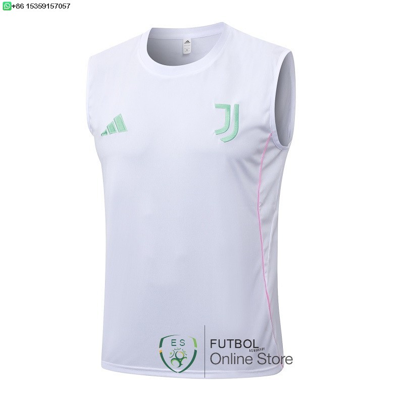 Entrenamiento Sin Mangas Juventus 25/2026 Blanco Rosa