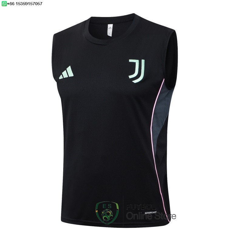 Entrenamiento Sin Mangas Juventus 25/2026 Negro Rosa