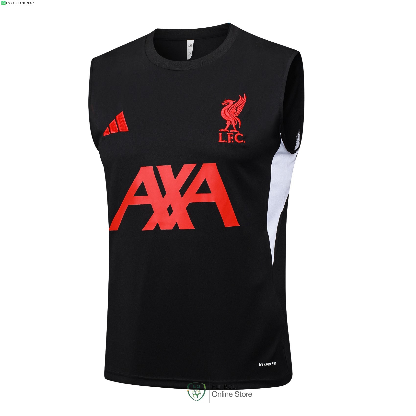 Entrenamiento Sin Mangas Liverpool 25/2026 Negro Rojo