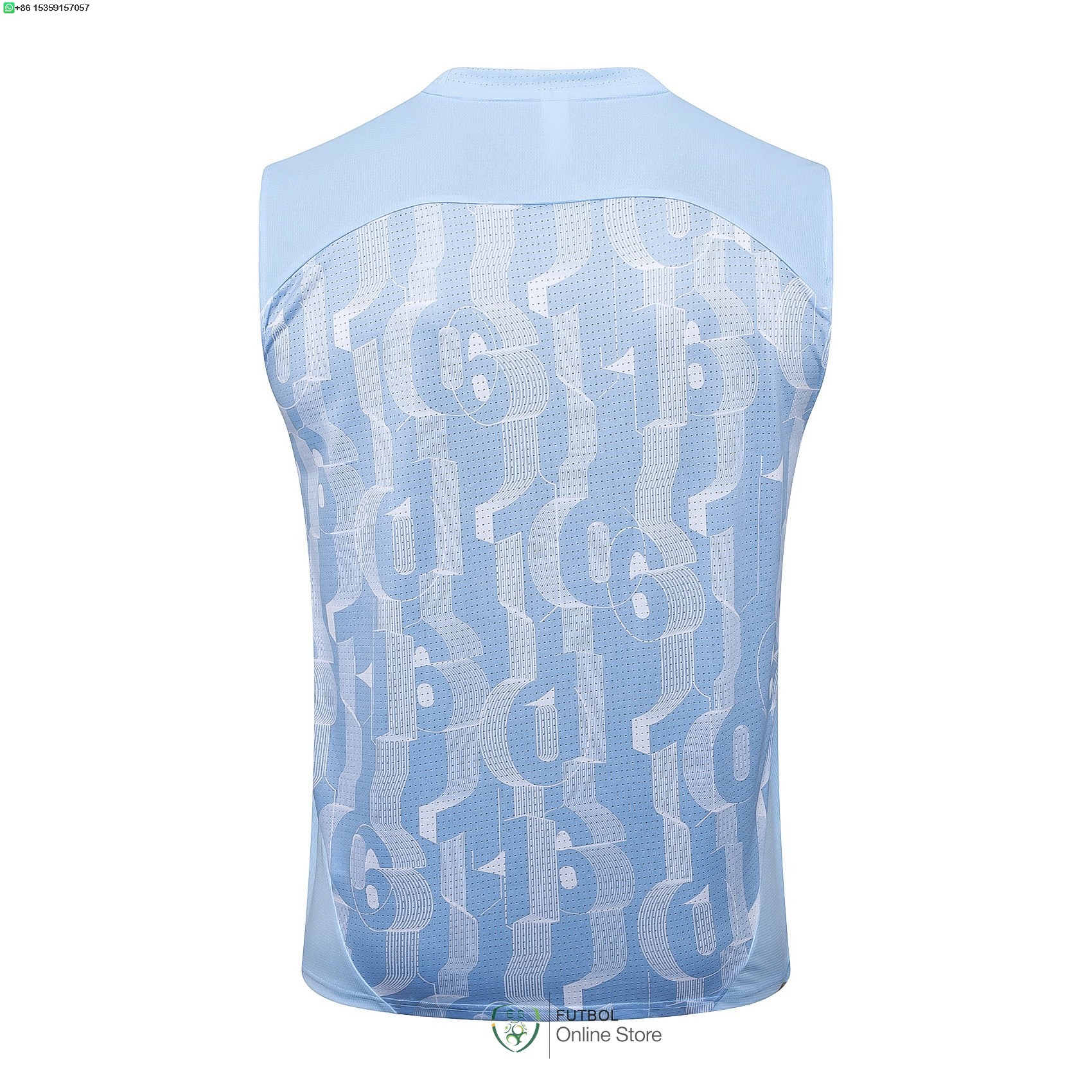 Entrenamiento Sin Mangas Manchester City 24/2025 Azul Claro