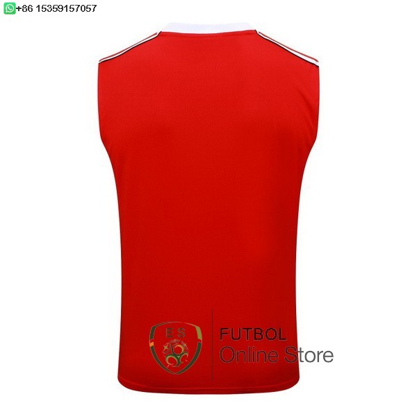 Entrenamiento Sin Mangas Manchester United 25/2026 Rojo Blanco