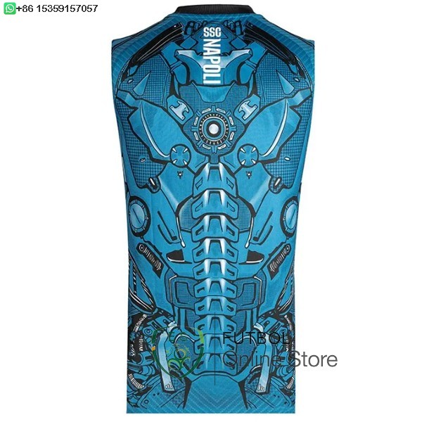 Entrenamiento Sin Mangas Napoli 25/2026 Azul