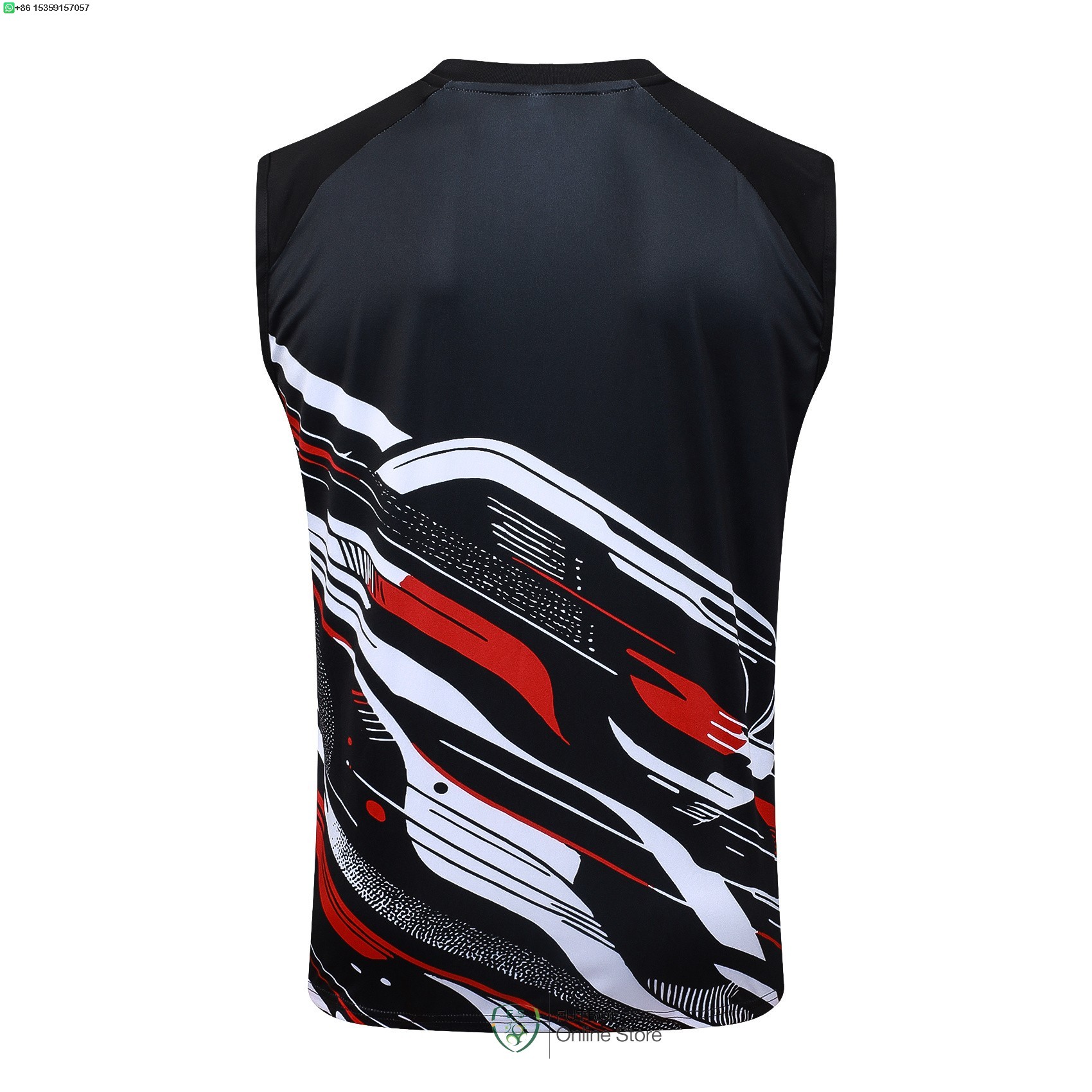 Entrenamiento Sin Mangas Sao Paulo 25/2026 Negro Rojo