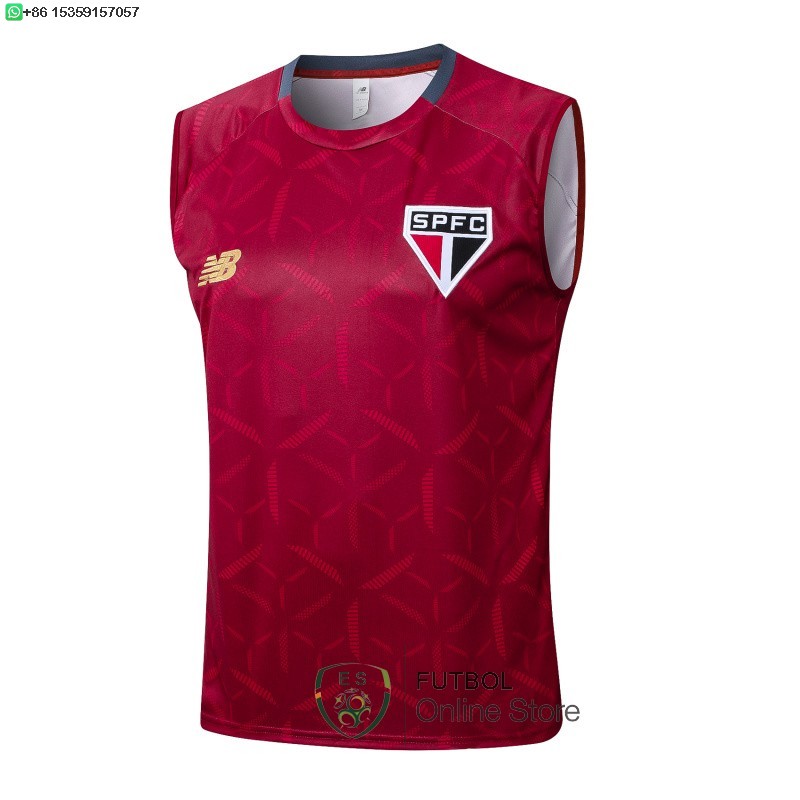 Entrenamiento Sin Mangas Sao Paulo 25/2026 Rojo