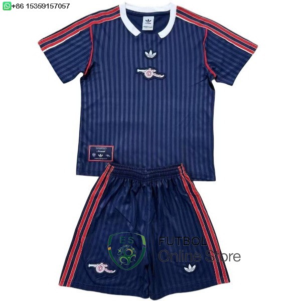 Especial Conjunto De Ninos Arsenal 25/2026 Azul Rojo