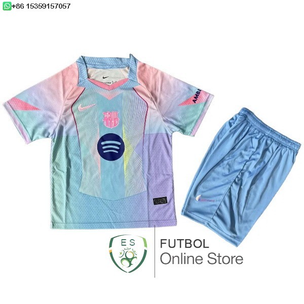Especial Conjunto De Ninos Barcelona 25/2026 Azul Rosa