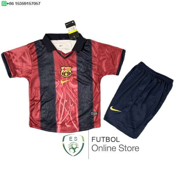 Especial Conjunto De Ninos Barcelona 25/2026 Rojo Negro