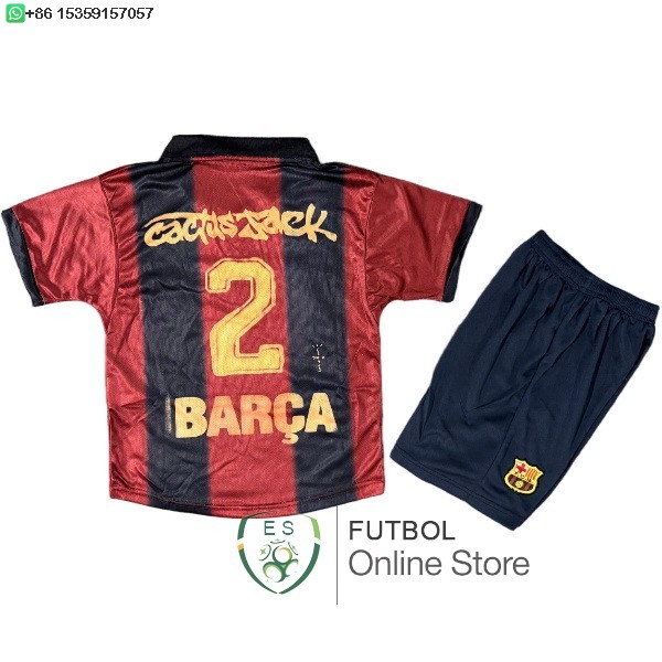 Especial Conjunto De Ninos Barcelona 25/2026 Rojo Negro