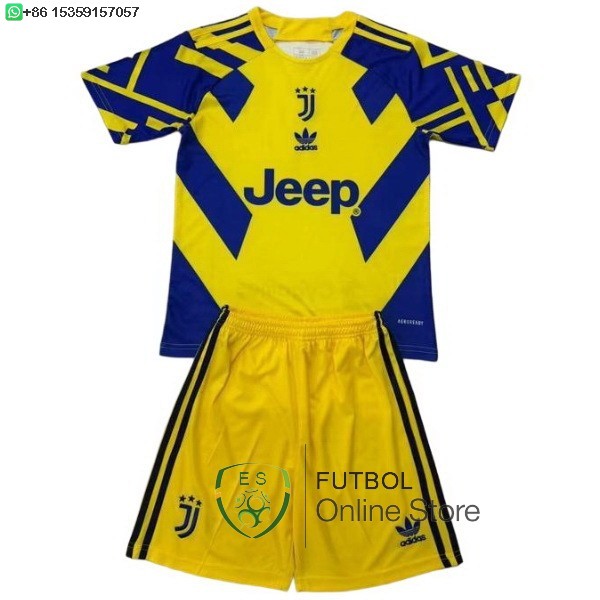 Especial Conjunto De Ninos Juventus 25/2026 Amarillo Azul