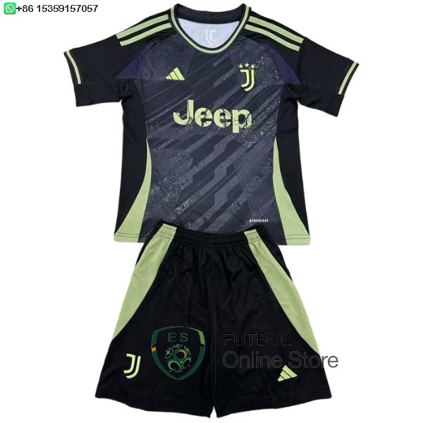 Especial Conjunto De Ninos Juventus 25/2026 Negro Verde